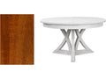 Casual Jupe Expanding Round Dining Table in Tobacco Brown
