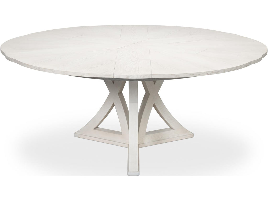 Casual Jupe Extendable Dining Table in Working White Oak
