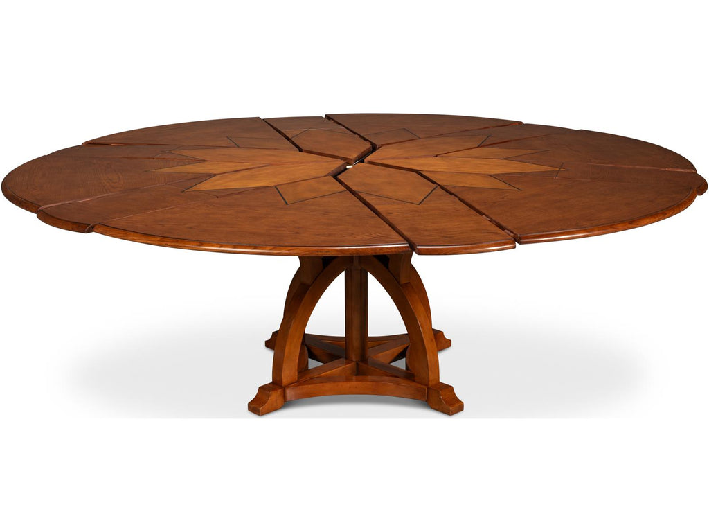Austin Jupe Round Extendable Dining Table Walnut