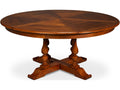 Jupe Round Dining Table in Old World Walnut Finish