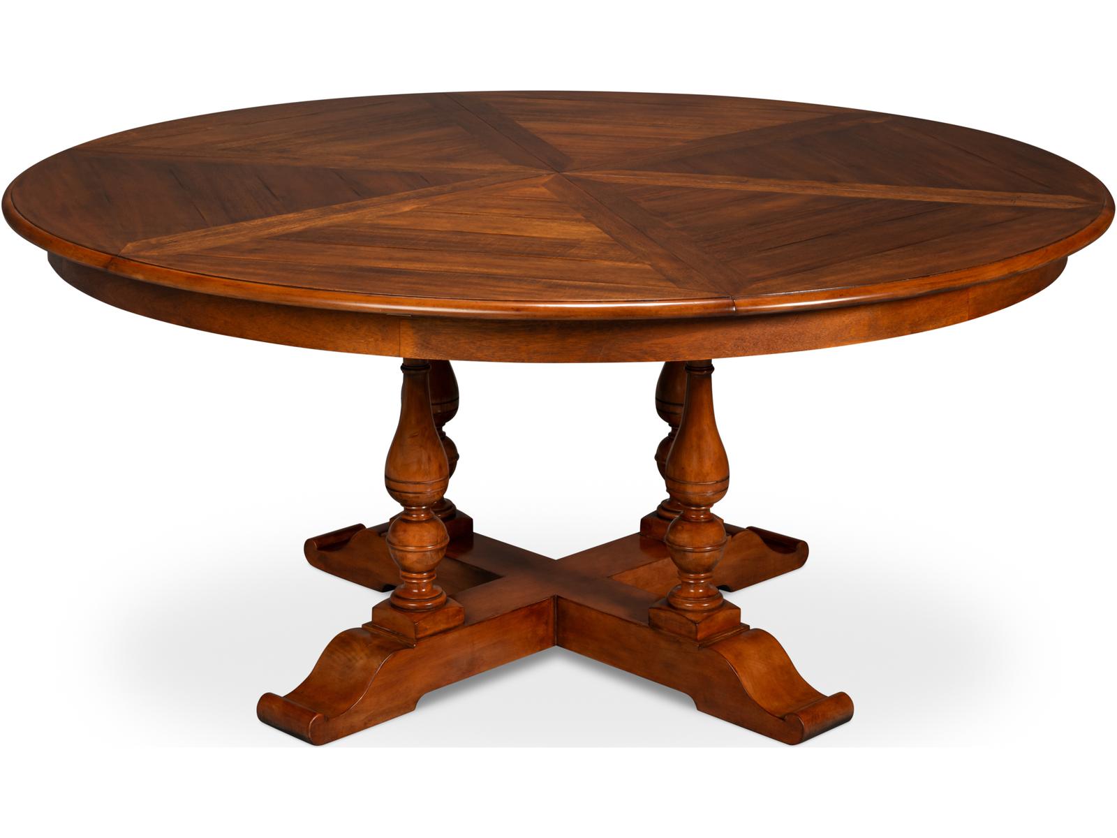Walnut Jupe Dining Table Extra Large Round Extendable