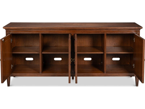 Beaufort 80-Inch Sideboard in Maple and Walnut