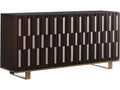 Quantum 75-Inch Media Console in Mahogany with Bronze Mirror Accents