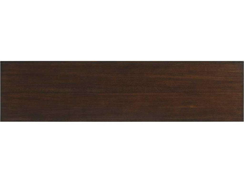 Bel Aire 72-Inch Rodeo Media Console Walnut Wood and Brushed Brass