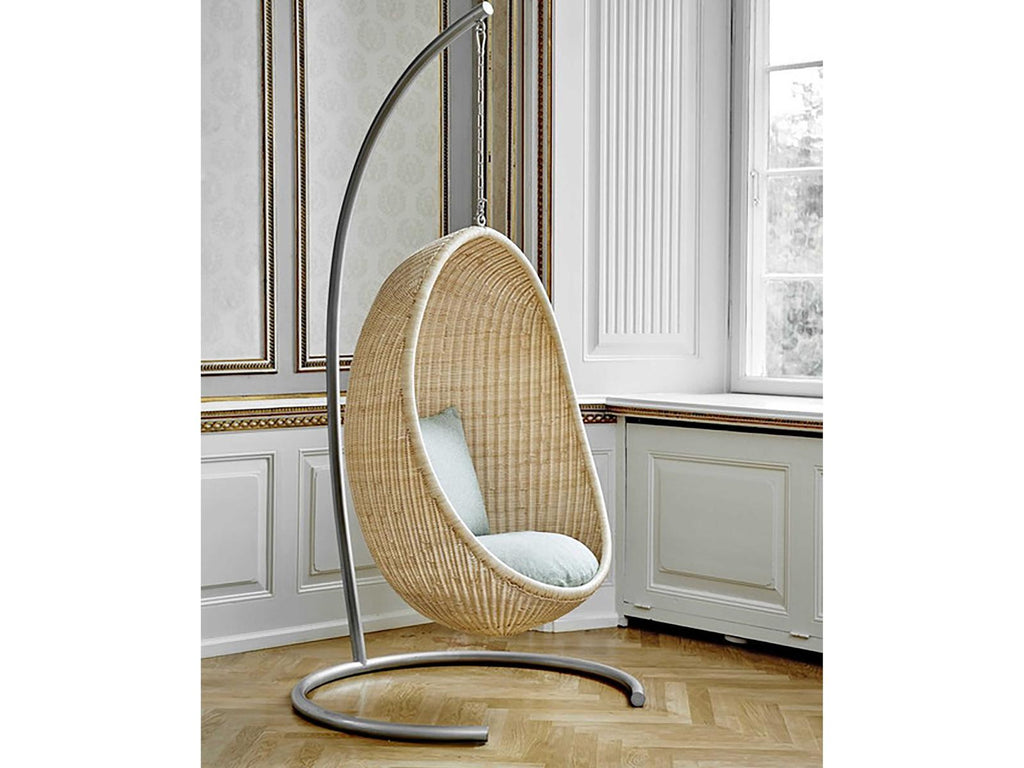 Design Originals Love Nest Rattan Lounge Chair with Sailcloth Seagull Cushion