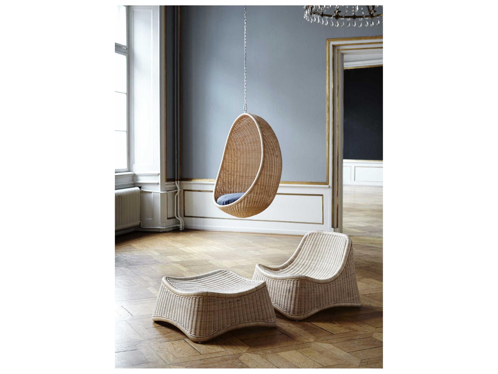 Indoor Icons Swivel Brown Accent Chair & Sand Cushion Set