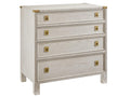 Windward 3-Drawer Nightstand with Antique Brass Hardware