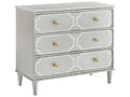 Greenwich 3-Drawer Nightstand in Truffle Gray with Brass Hardware