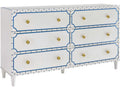 Greenwich 6-Drawers White Double Dresser