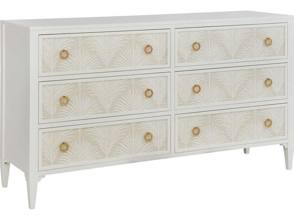 Costa 72-Inch White Painted Wood Dresser