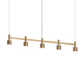 Sonneman Systema Staccato 57 Inch 5 Light Led Linear Suspension Light Cp764391