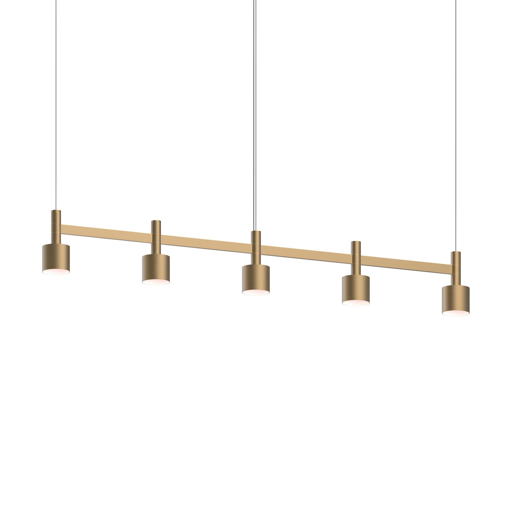 Sonneman Systema Staccato 57 Inch 5 Light Led Linear Suspension Light Cp764391