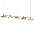 Sonneman Systema Staccato 57 Inch 5 Light Led Linear Suspension Light Cp764392