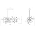 Sonneman Sonneman Nebula 68 Inch 11 Light Led Linear Suspension Light Cp516228