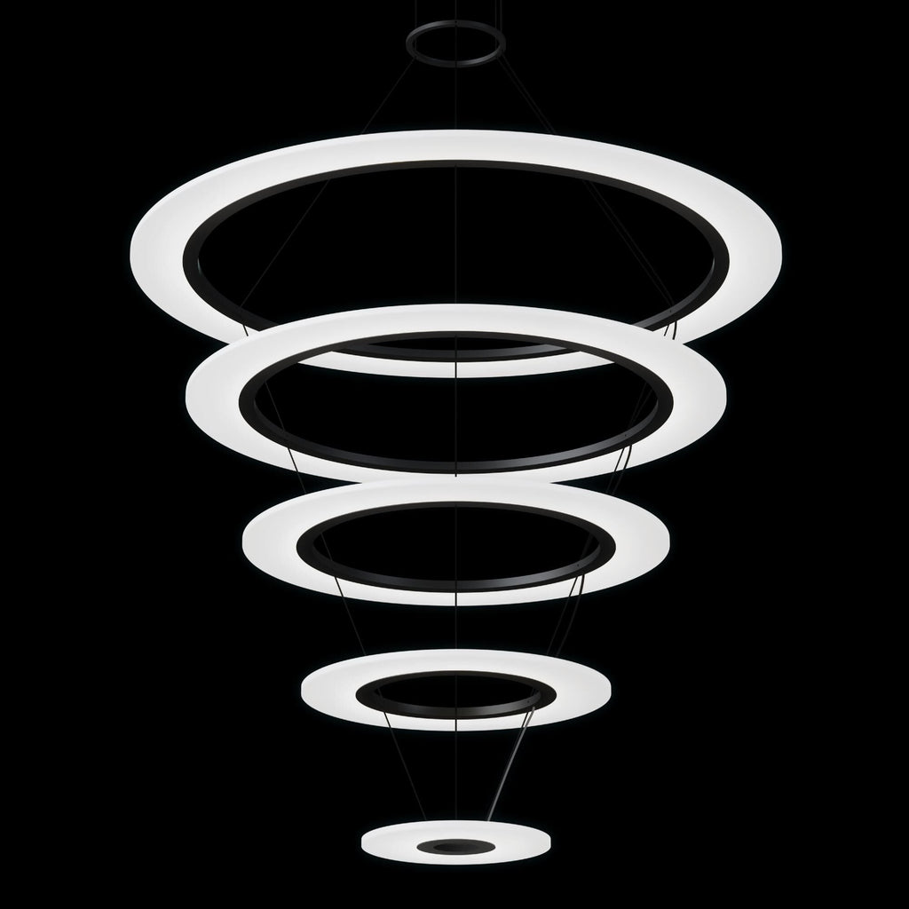 Sonneman Arctic Rings 37 Inch Led Chandelier Cp756032