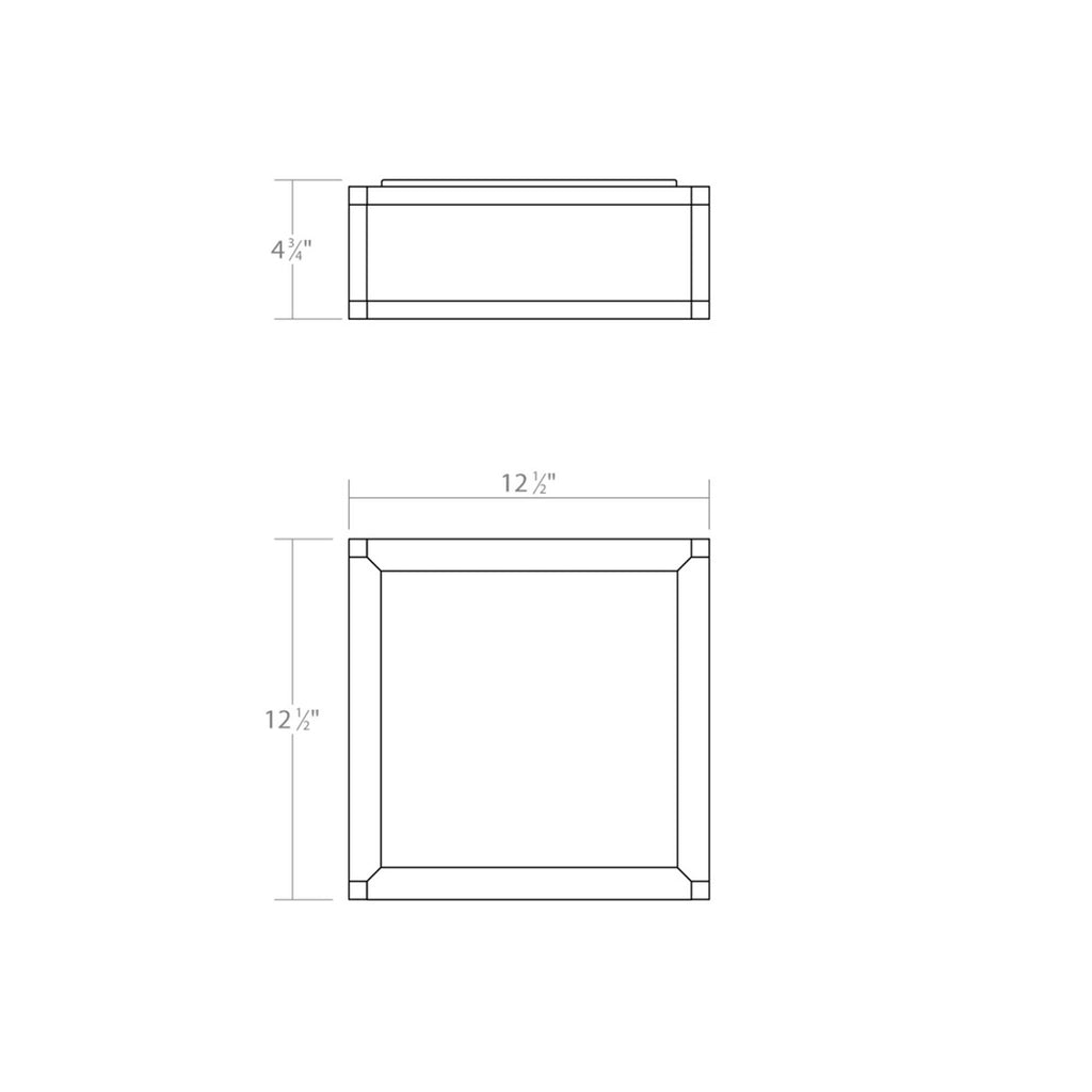 Sonneman Sonneman Cubix 12 Inch 1 Light Led Flush Mount Cp516201
