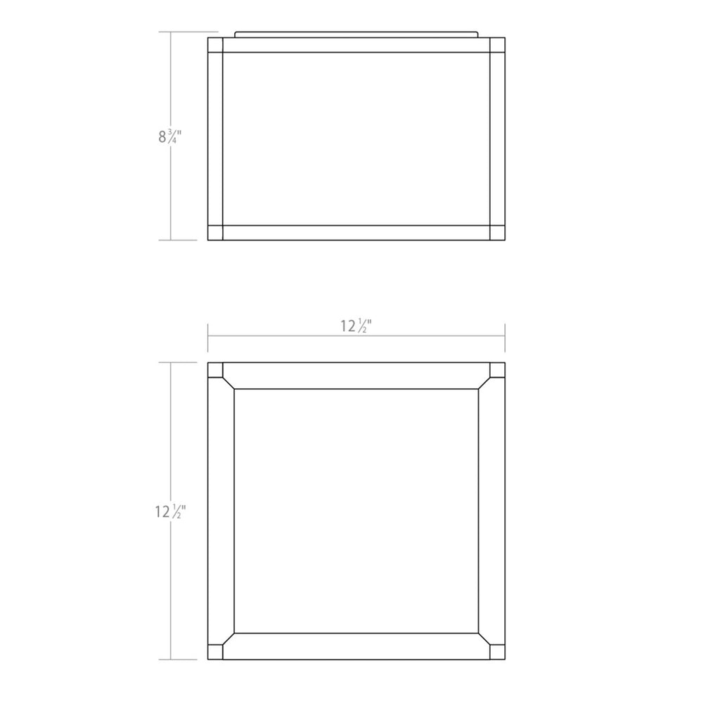 Sonneman Sonneman Cubix 12 Inch 1 Light Led Flush Mount Cp516203