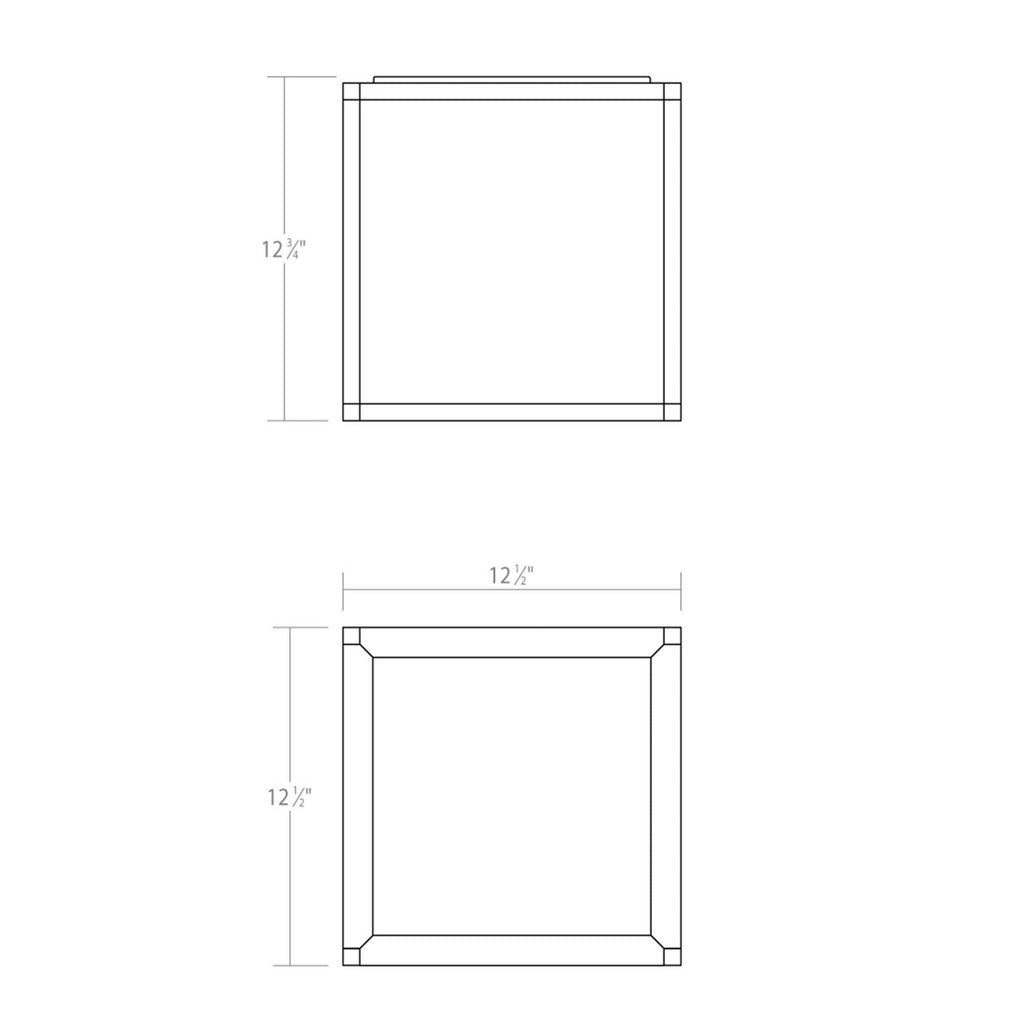 Sonneman Sonneman Cubix 12 Inch 1 Light Led Flush Mount Cp516205