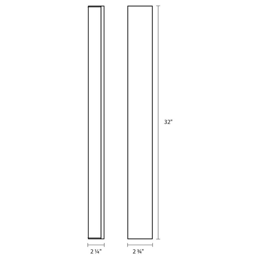 Sonneman Robert Sonneman Solid Glass Bar 32 Inch Led Bath Vanity Light Cp40599