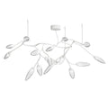 Sonneman Sonneman Vines 55 Inch 17 Light Led Flush Mount Cp516208