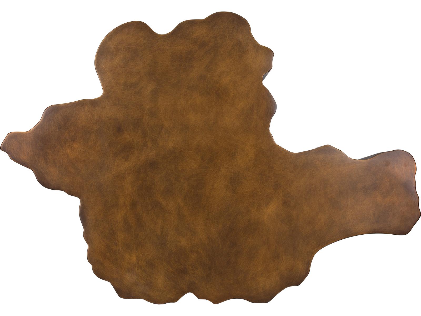 Lynx Organic Shape Coffee Table in Antique Bronze