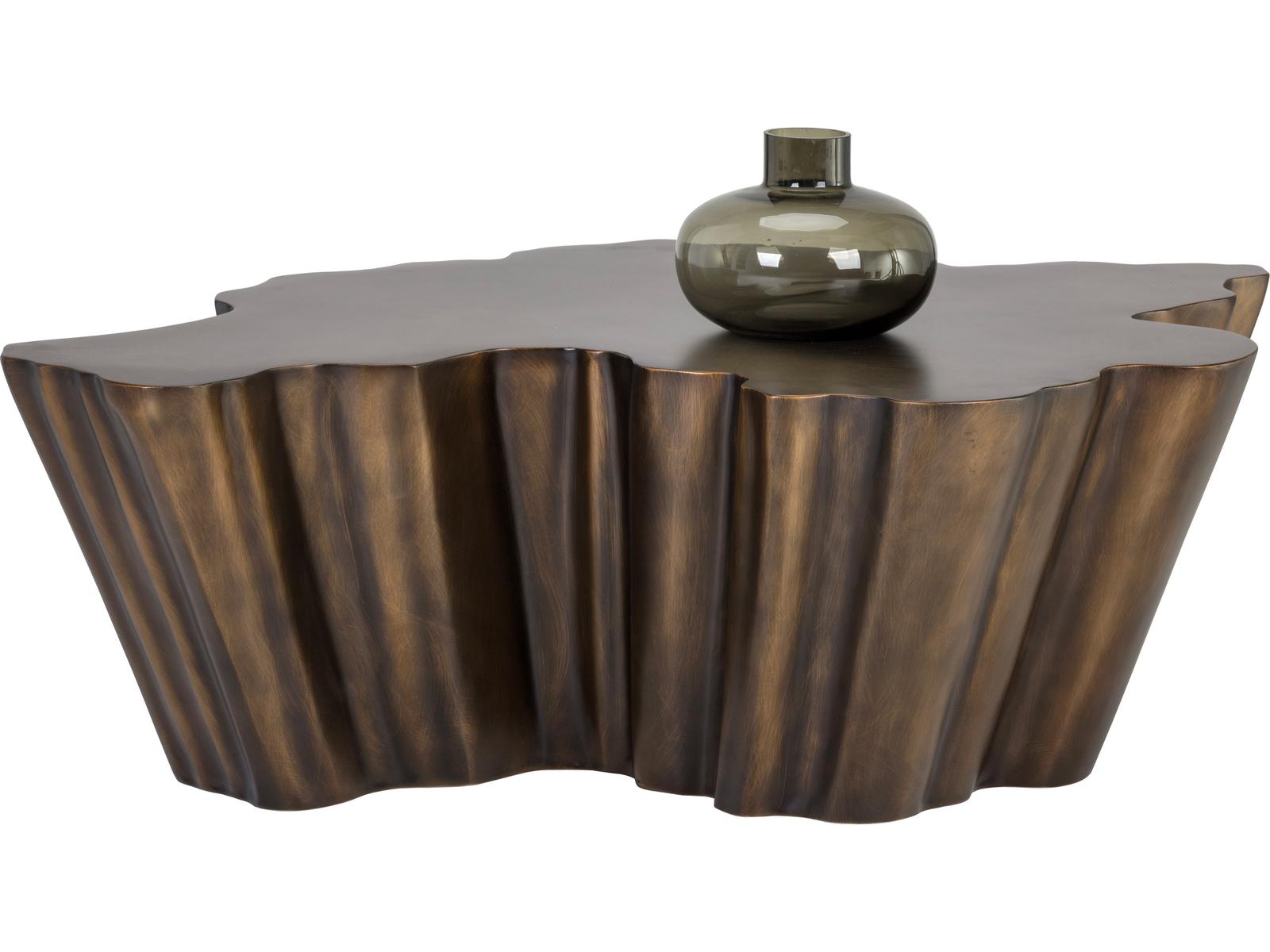 Lynx Organic Shape Coffee Table in Antique Bronze