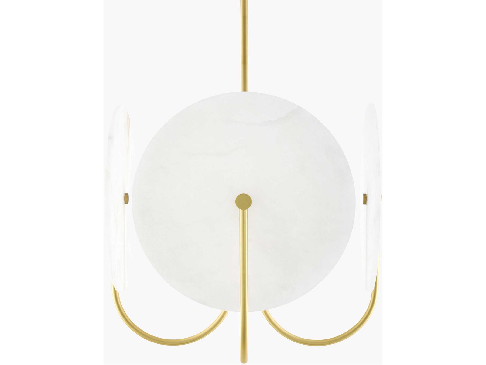 Surya Bellaria Brass Round Chandelier