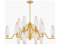 Surya Caelis 18-Light Brass Chandelier