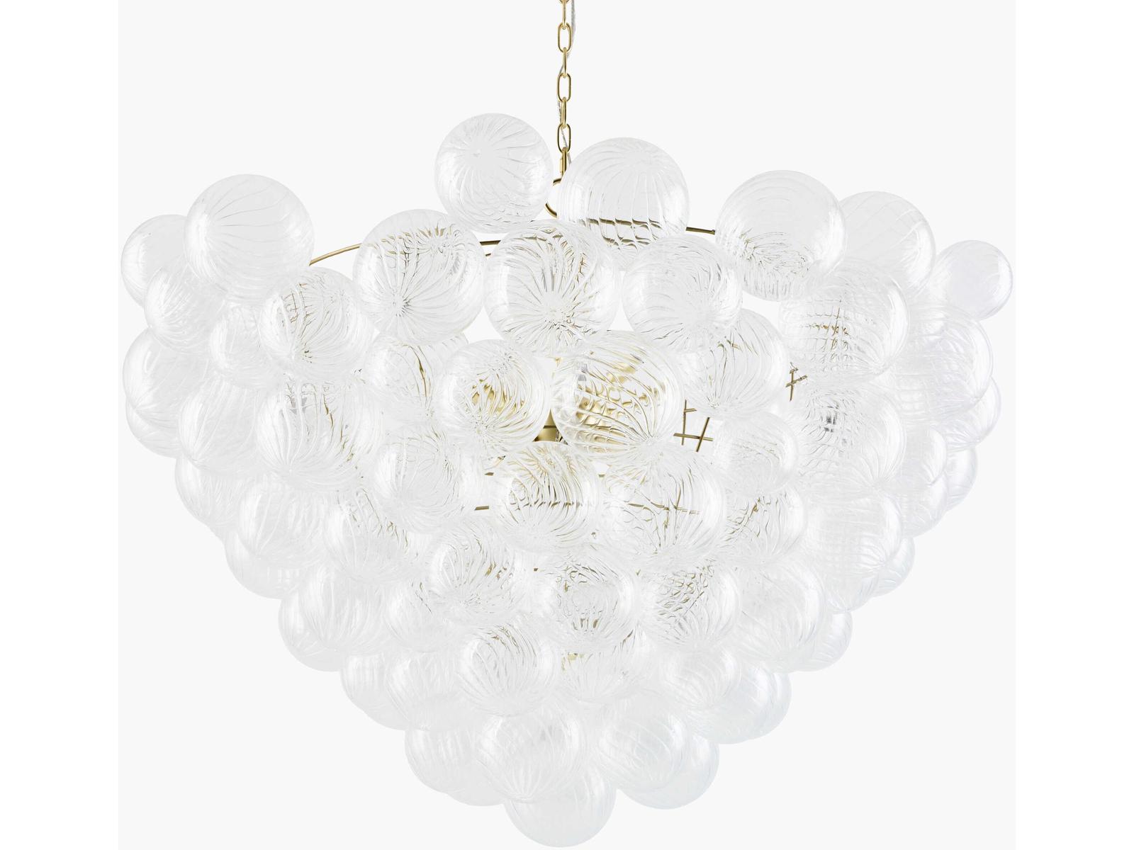 Surya Noira Brass Globe Chandelier