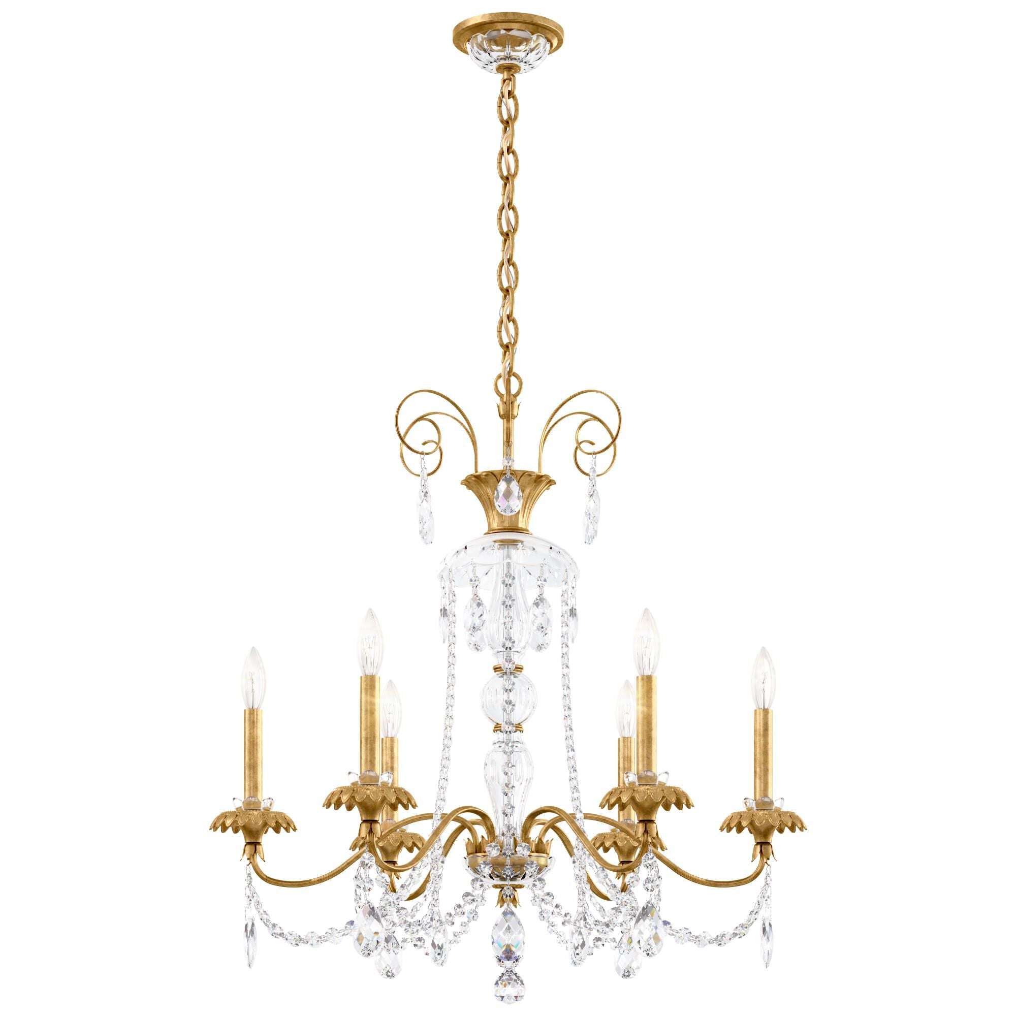 Schonbek Helenia 28 Inch 6 Light Chandelier Cp483506