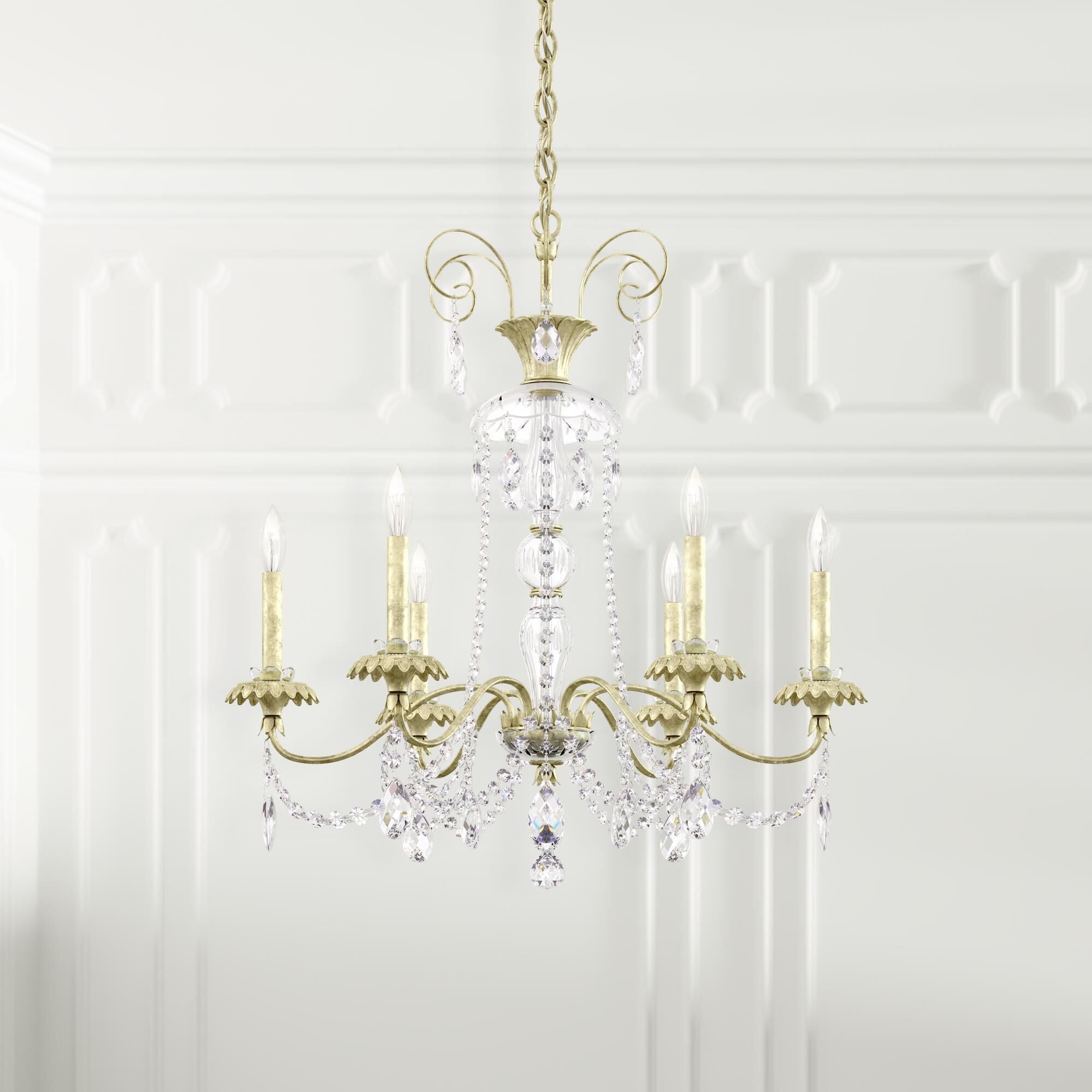 Schonbek Helenia 28 Inch 6 Light Chandelier Cp483506