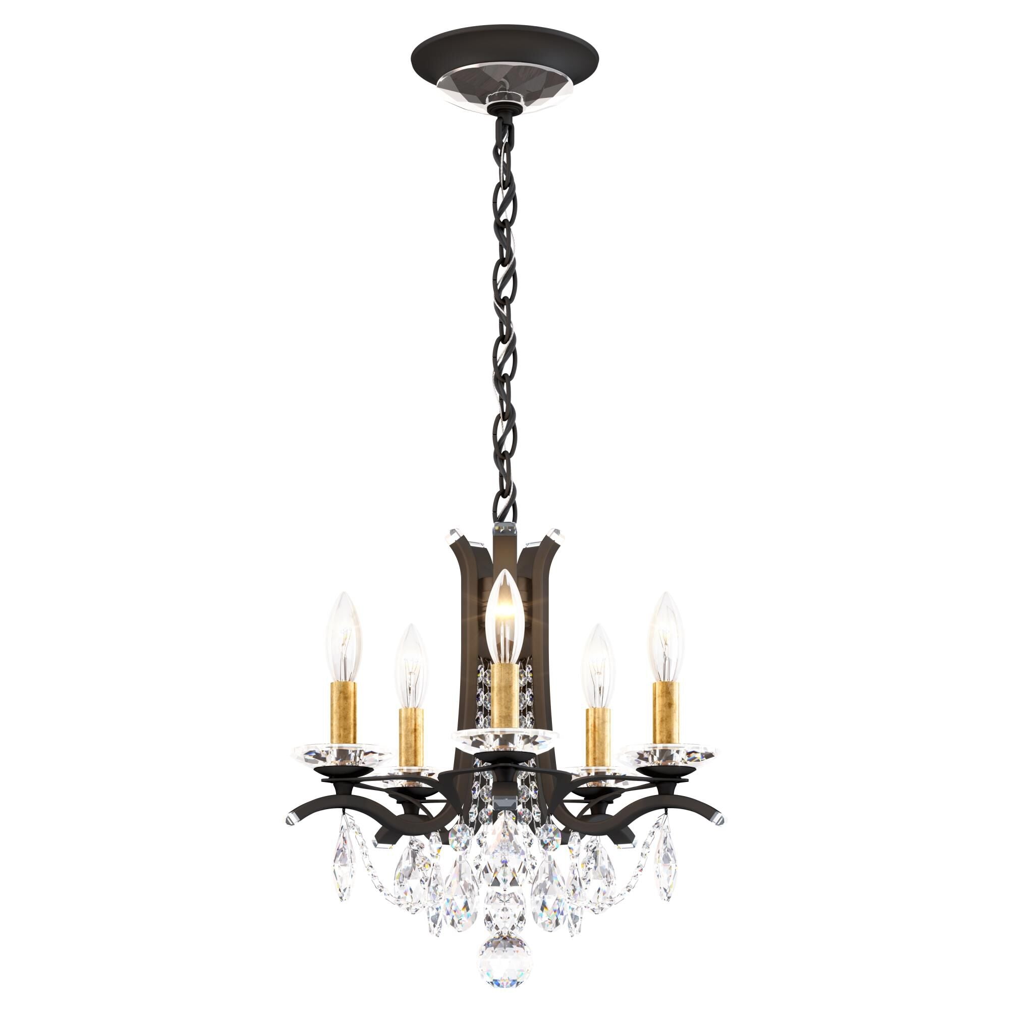 Schonbek Vesca 15 Inch 5 Light Mini Chandelier Cp730339