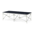 Theodore Alexander Spencer London Rectangular Nickel Cocktail Table Clearance