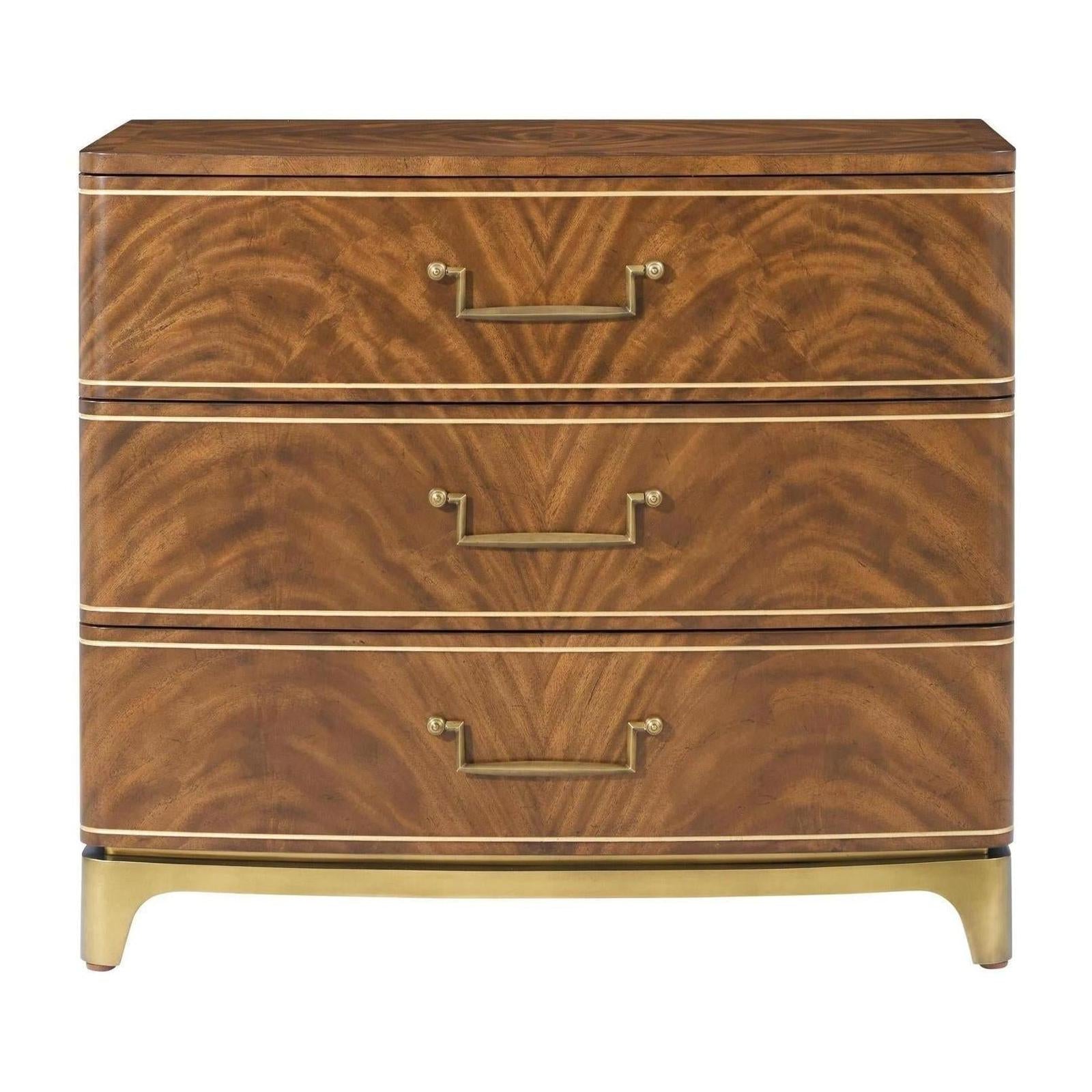 Theodore Alexander Spencer London Burl Nightstand