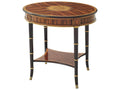 English Cabinet Maker Edgeworth Oval Accent Table with Hidden Storage