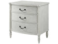 The Middleton 3-Drawer Nightstand in Limewash Faux Grey Marble