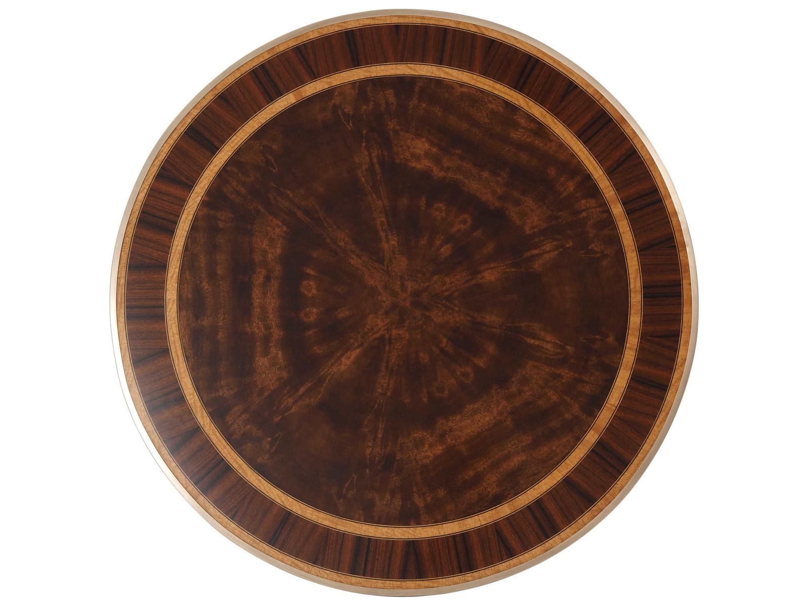 Althorp Living History Round Side Table Mahogany and Brass