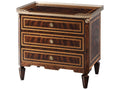 Viscount's Nightstand with Flame Mahogany and Rosewood Banding