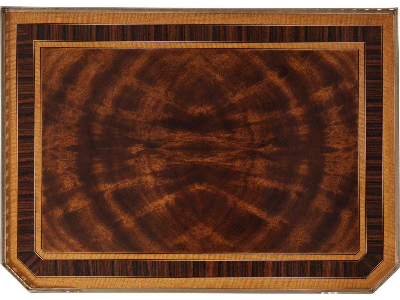 Viscount's Nightstand with Flame Mahogany and Rosewood Banding