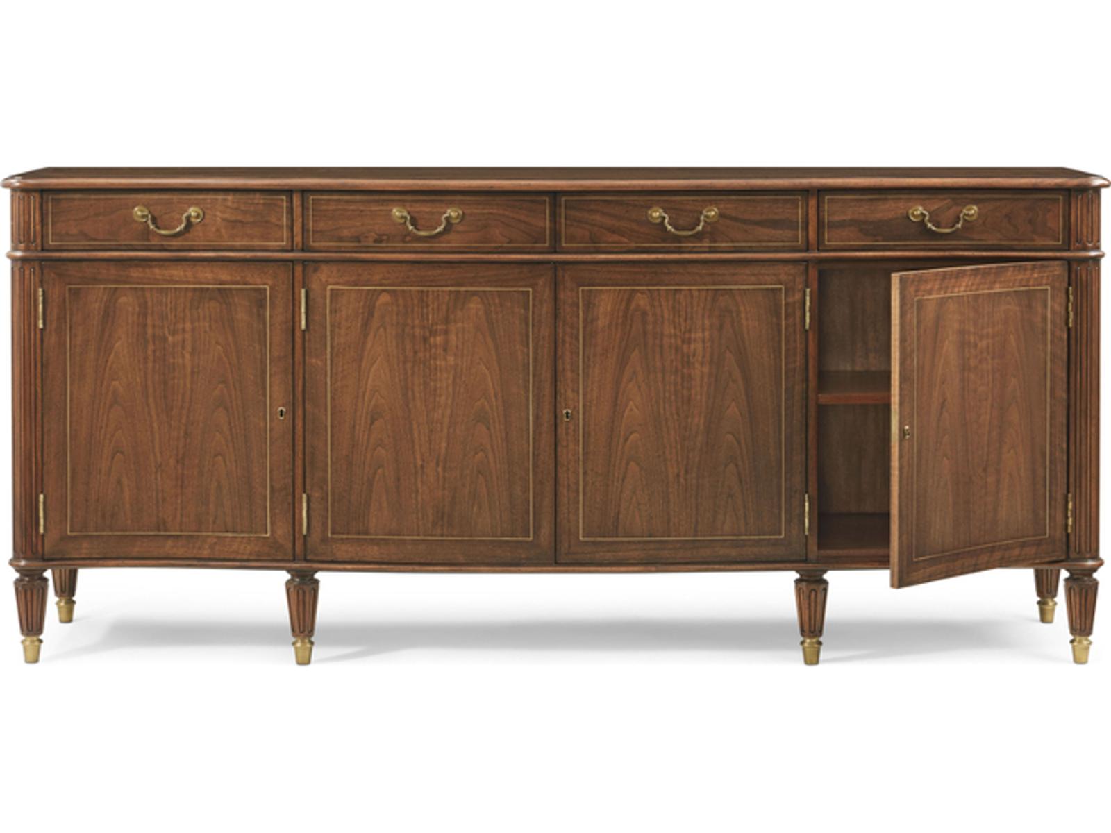 Tilbury Sideboard Althorp Living History Figured Walnut Brass Details