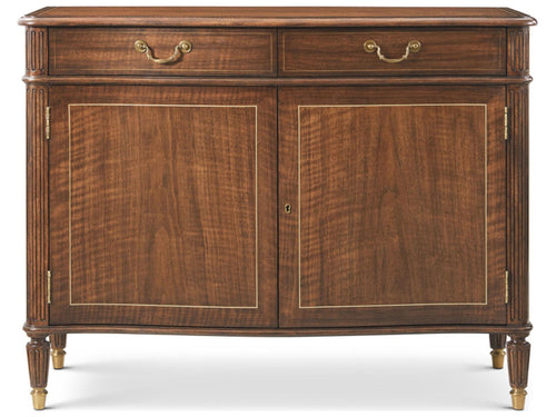 Althorp Living History 4-Drawers Brown Cherry Wood Double Dresser