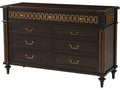 Alexa Hampton McCombs 9-Drawer Dresser in Cambridge with Gold Details