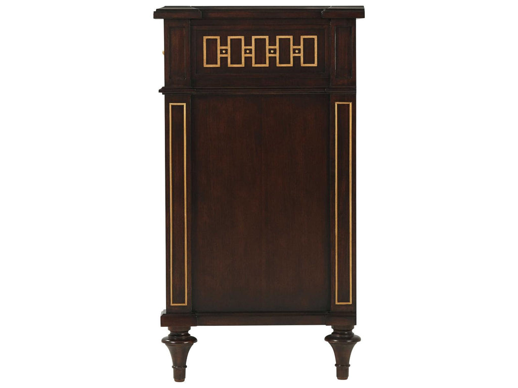 Alexa Hampton McCombs 9-Drawer Dresser in Cambridge with Gold Details