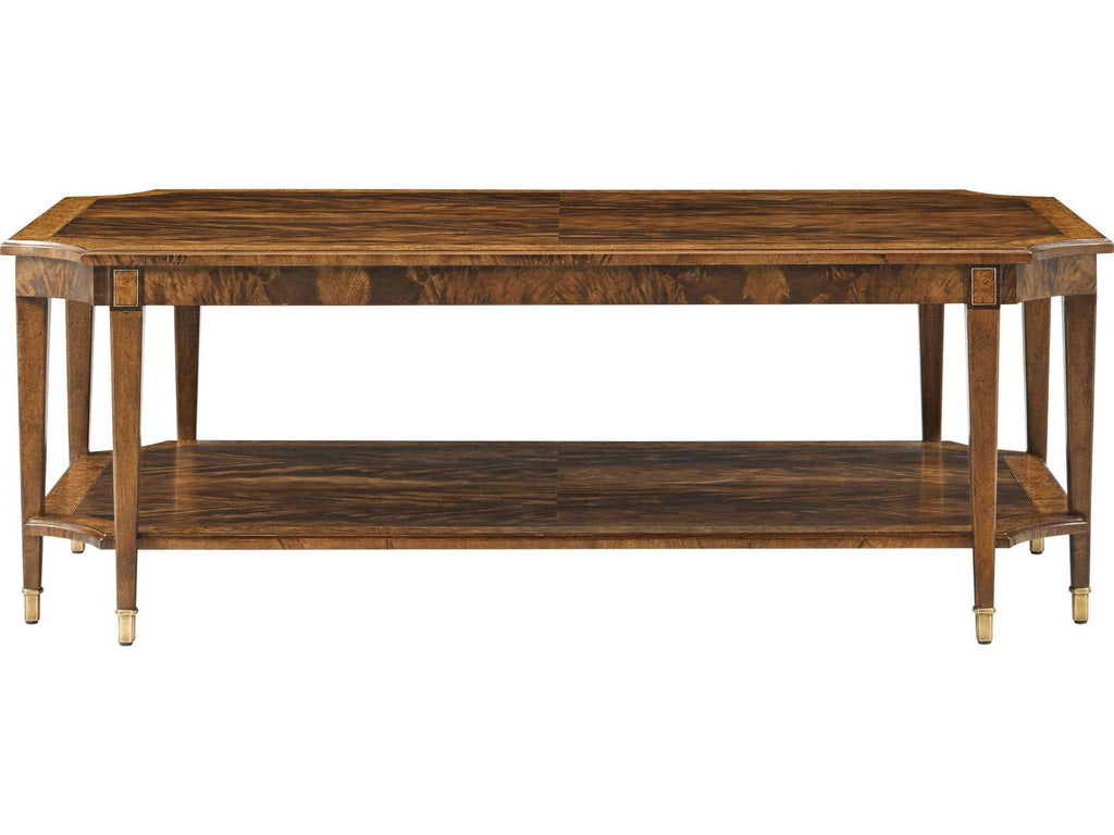 Sloane Rectangular Coffee Table in Edwardian Brown with Okoume Veneer