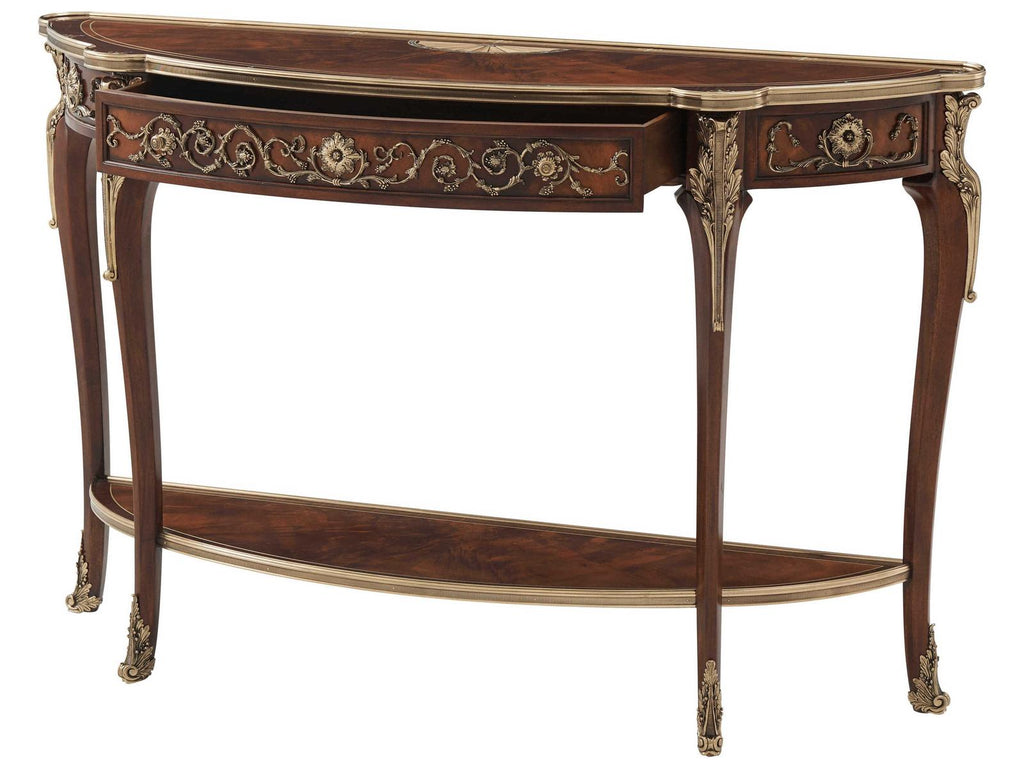 Stephen Church Melina Console Table in Old English Finish