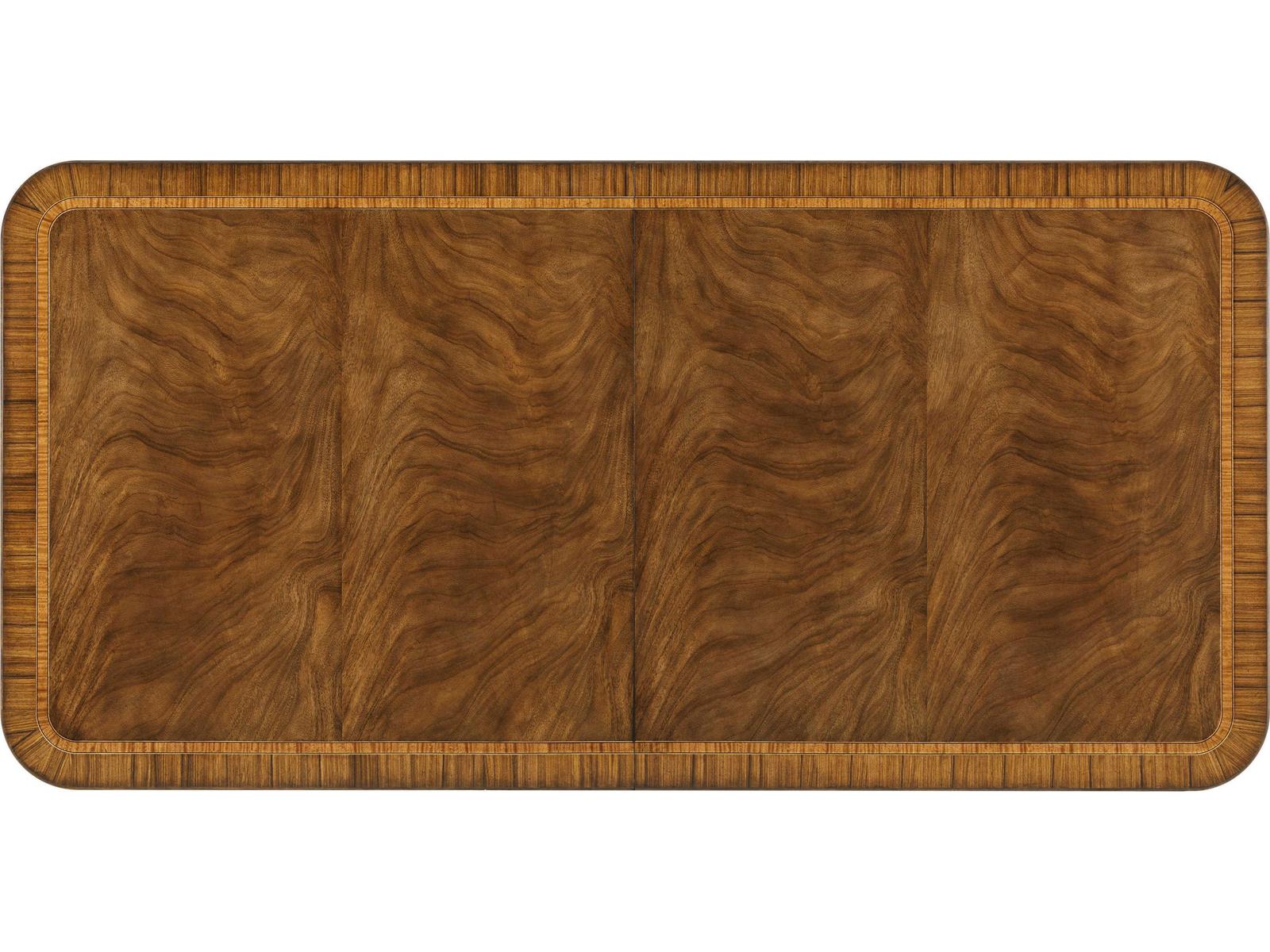 Sloane Rectangle 140-Inch Dining Table in Edwardian Brown Finish