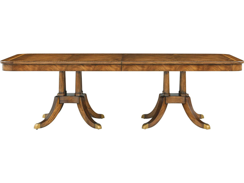 Sloane Rectangle 140-Inch Dining Table in Edwardian Brown Finish