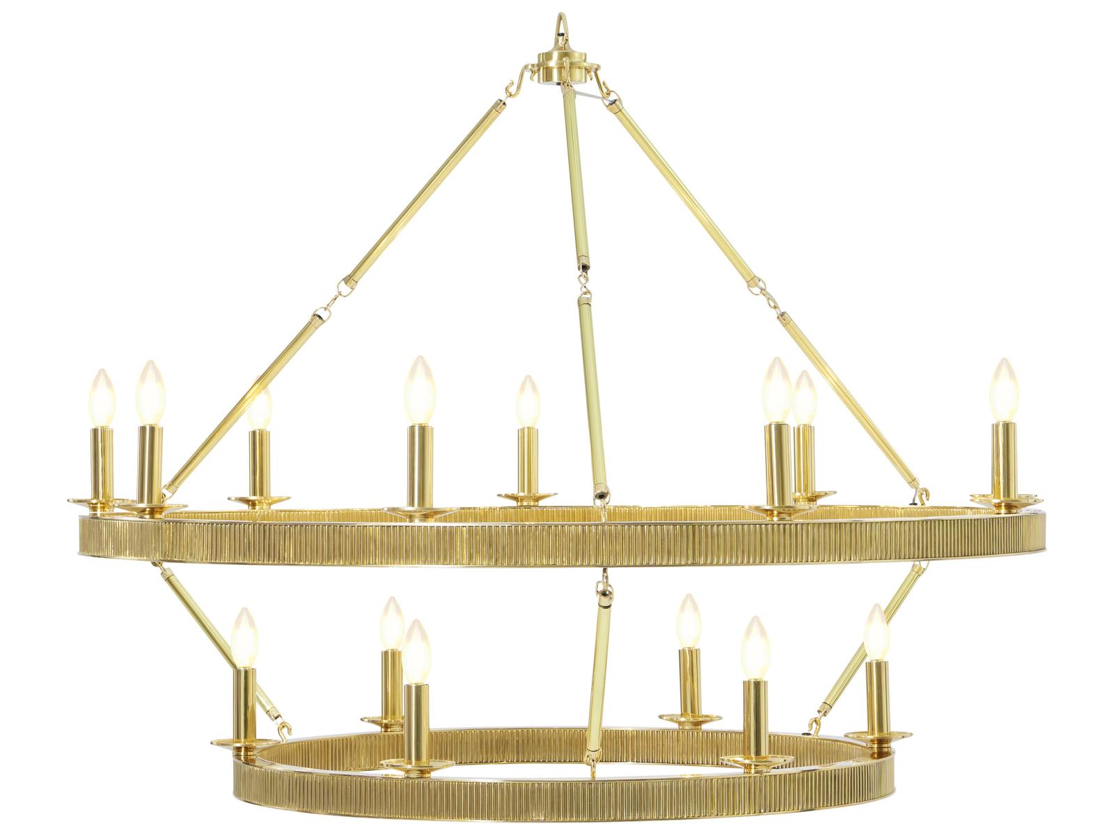 Theodore Alexander Ta Illuminations Gold Round Chandelier