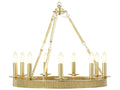 Theodore Alexander Ta Illuminations Gold Round Chandelier