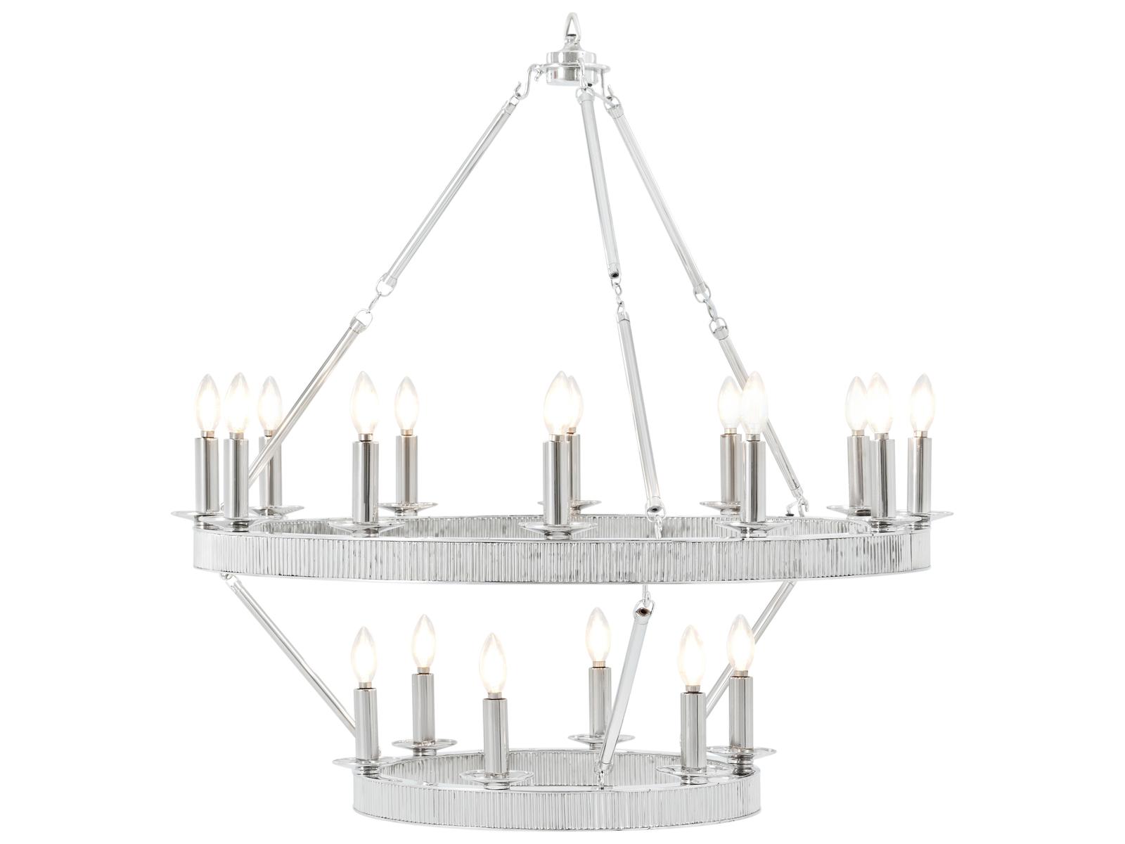 Theodore Alexander Ta Illuminations Chrome Round Chandelier